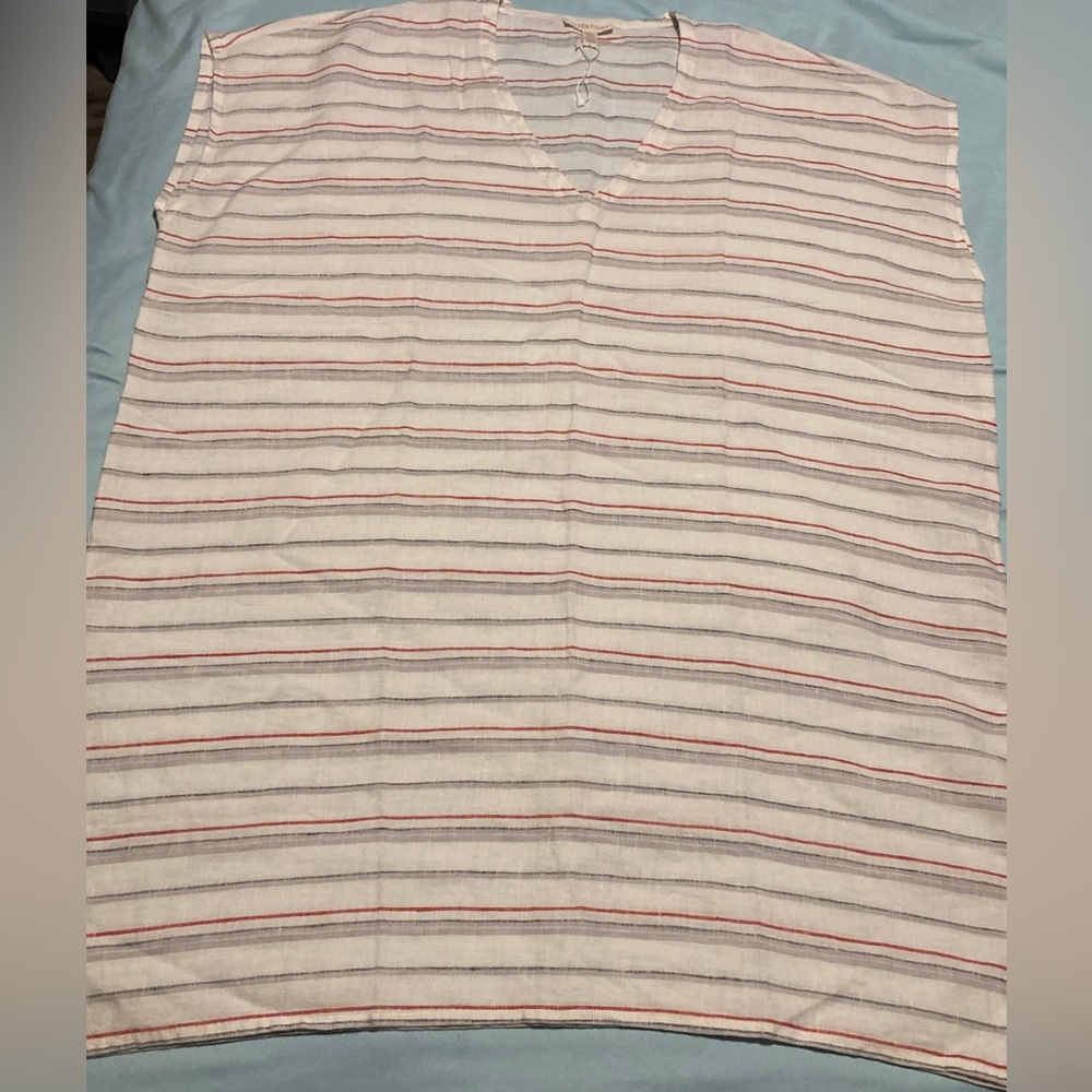 Eileen Fisher Organic Linen Poncho Tunic